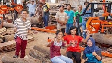 Growing Indonesia Furniture Producer Replacing Old Machinery with Modern Sawmills